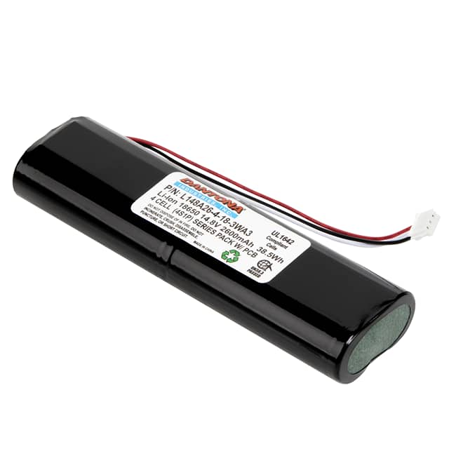 L148A26-4-18-3WA3 BATTERY PACK LI-ION 14.8V 18650