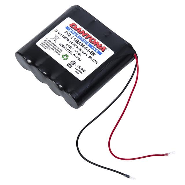 L148A34-4-3-2W DANTONA INDUSTRIES 14.8 VOLT 340