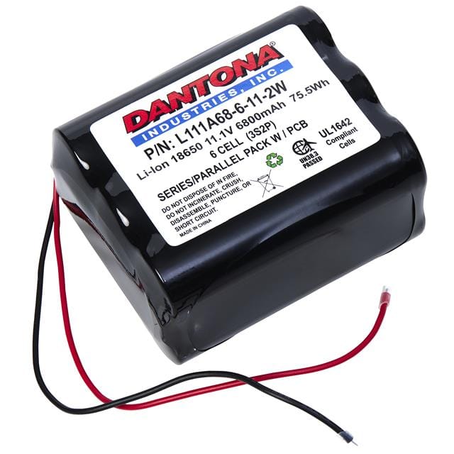 L111A68-6-11-2W DANTONA INDUSTRIES 11.1 VOLT 340