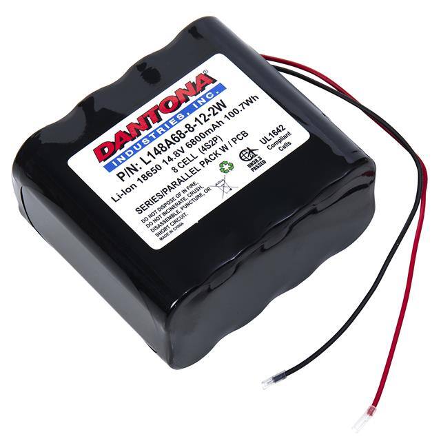 L148A68-8-12-2W DANTONA INDUSTRIES 14.8 VOLT 680