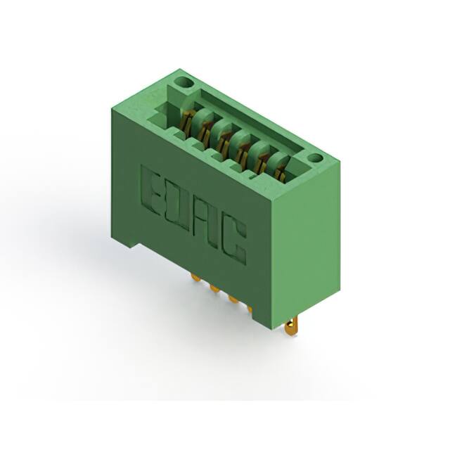 345-006-500-101 CONN EDGE SINGLE FML 6POS 0.100
