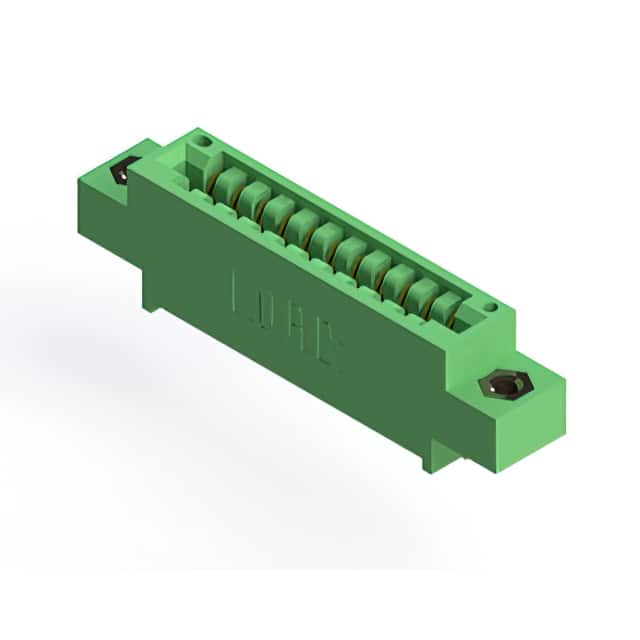 346-011-521-608 CONN EDGE SGL FMALE 11POS 0.125