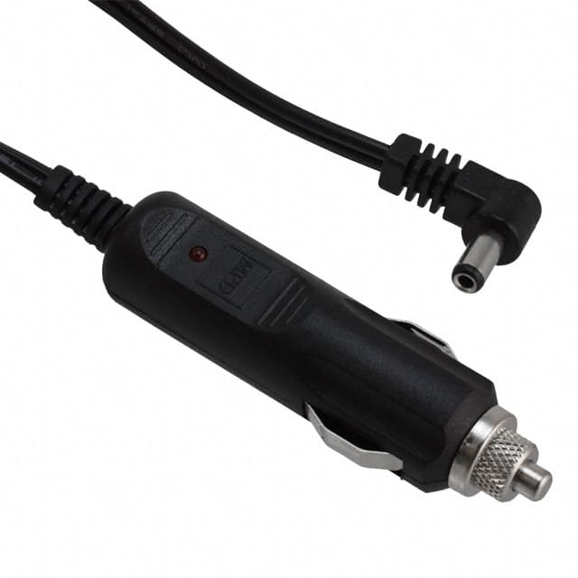 BK-6048 AUTO CBL ASSY W/PLG 12V 3A W/LED