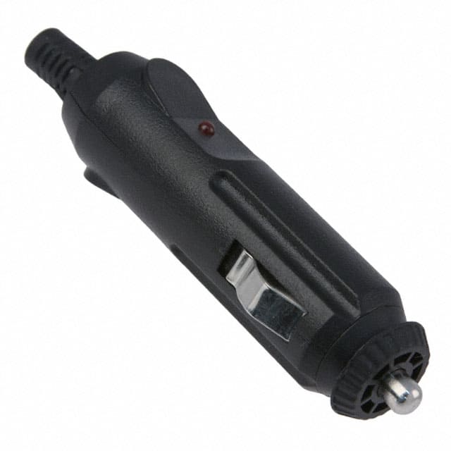 AP-129 AUTO PWR PLUG 12V 2A W/LED BLACK