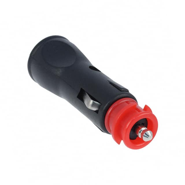 AP-124 AUTO PWR PLUG 12V 5A BLK/RED