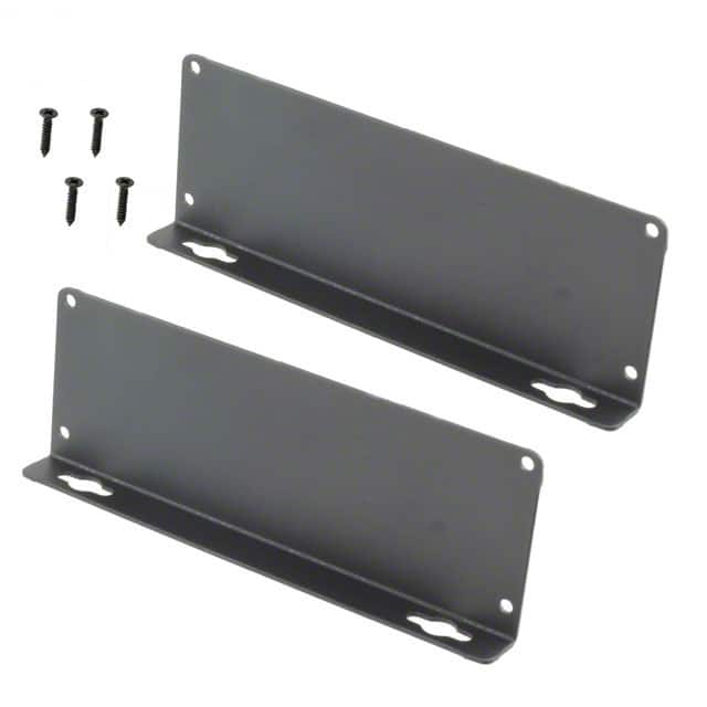 1455TFBK FLANGE 2.283X6.496" BLACK 2/PKG