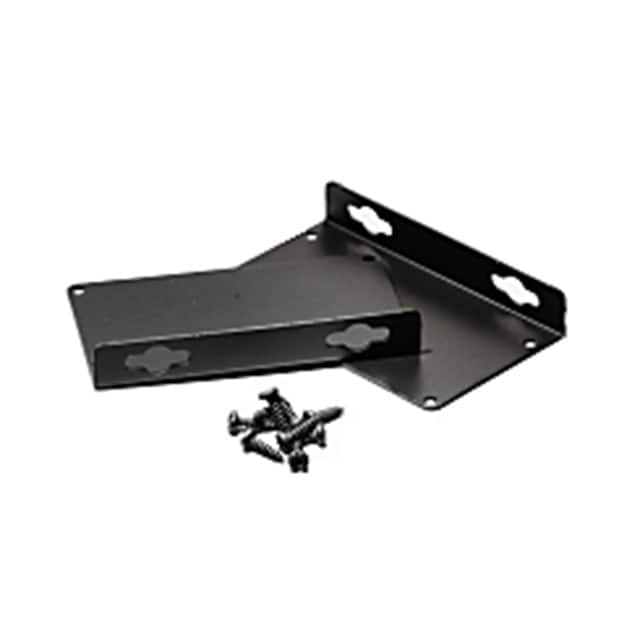 1455NFBK FLANGE 2.42X4.06" BLACK 2/PKG