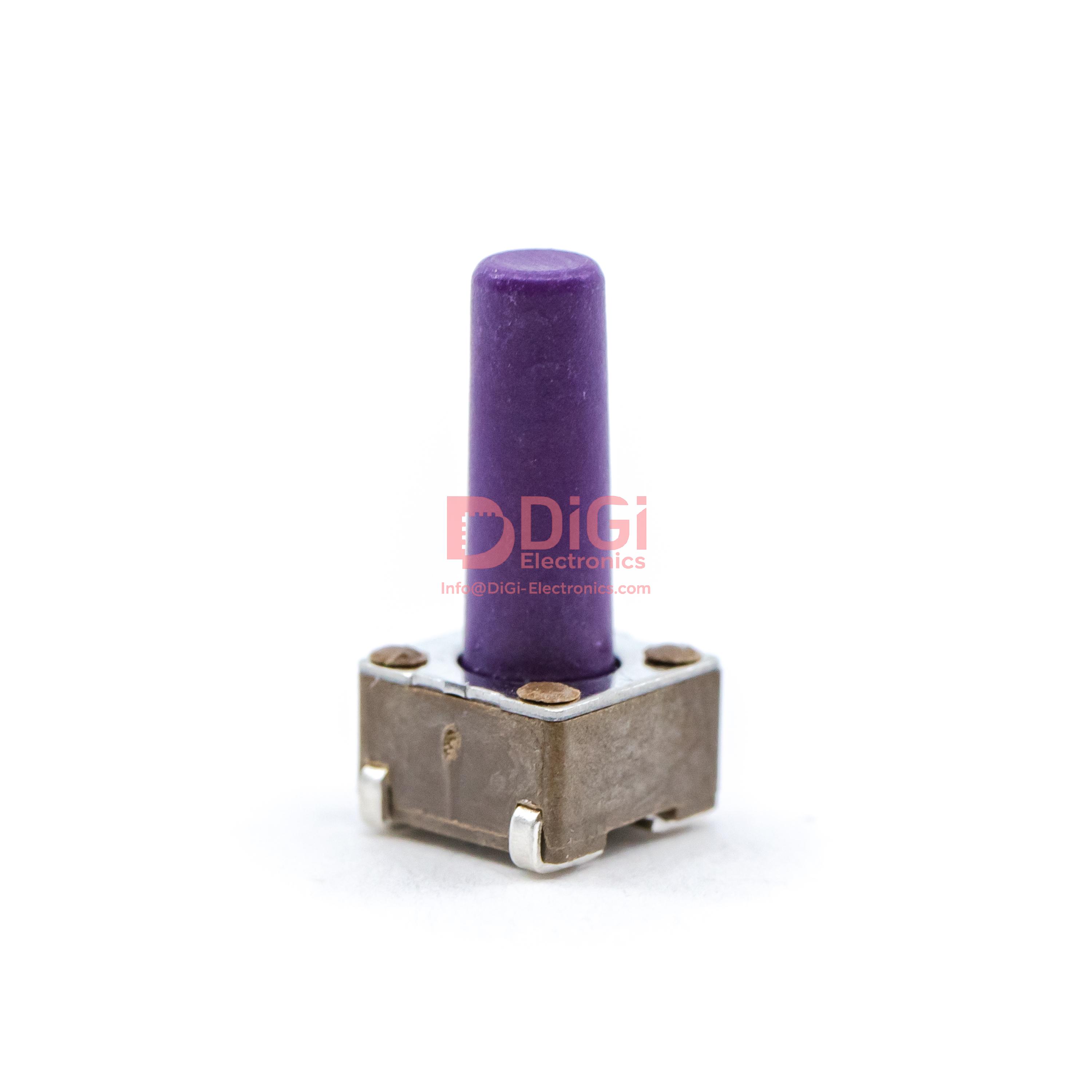 TL3301DF160QJ The E-Switch TL3301DF160QJ is a tactile switch with a SPST-NO circuit and a contact rating of 0.05A at 12VDC. It features a surface mount termination style.