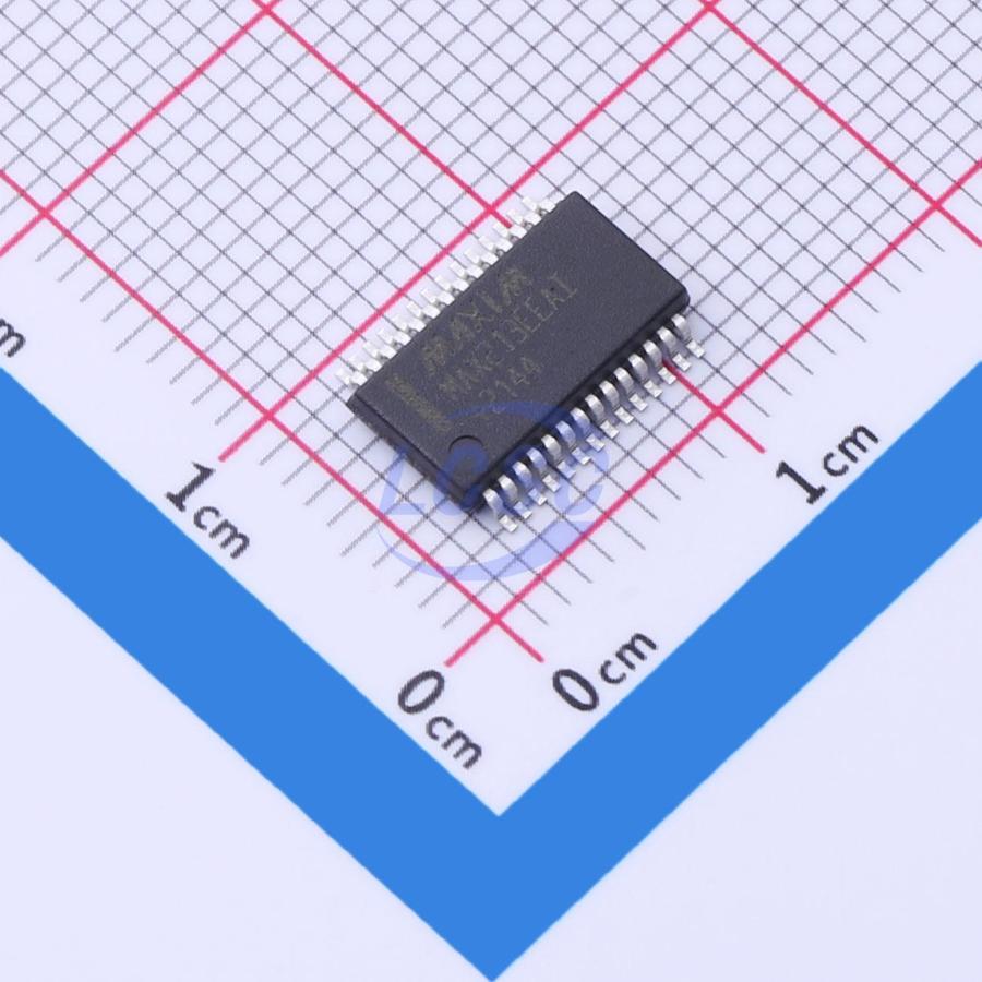 MAX213EEAI+ The MAX213EEAI+ from MAX is a driver, receiver, and transceiver component. It is RoHS3 Compliant and has a Moisture Sensitivity Level of 1 Unlimited.