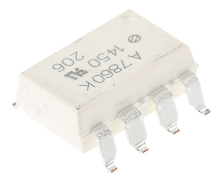 HCPL-7860-300E The Broadcom HCPL-7860-300E is a 12-bit isolated module featuring 3.75kVrms isolation and a surface mount 8-SMD package. It operates within a temperature range of -40°C to 85°C.