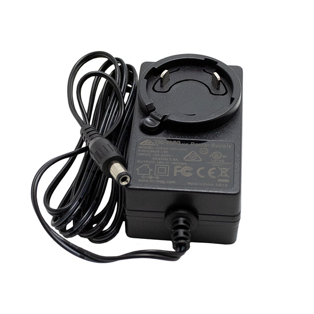 ICM30-180 The Tri-Mag, LLC ICM30-180 is a 30W AC/DC wall mount adapter providing 18V output at 1.67A. It meets Level VI efficiency standards.