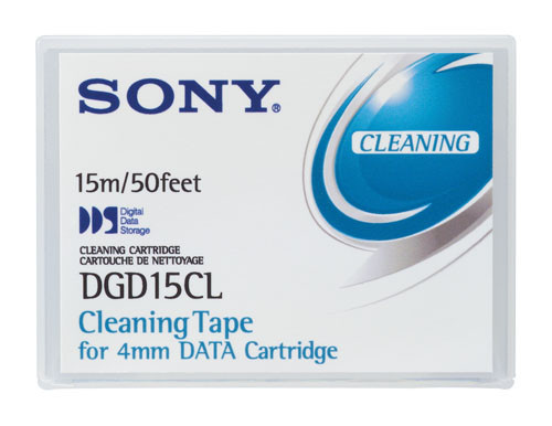 DGD15CL The Sony DGD15CL is a 4mm DDS cleaning tape designed for use in all DDS and DAT72 drives. It offers reduced tape thickness and minimized head wear for effective head cleaning.