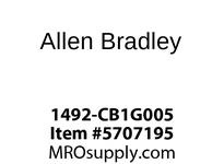 1492-CB1G005 The Allen Bradley 1492-CB1G005 is a 1-pole miniature circuit breaker with a 5A current rating and 480Y/277V AC voltage rating. It is designed for DIN rail mounting.