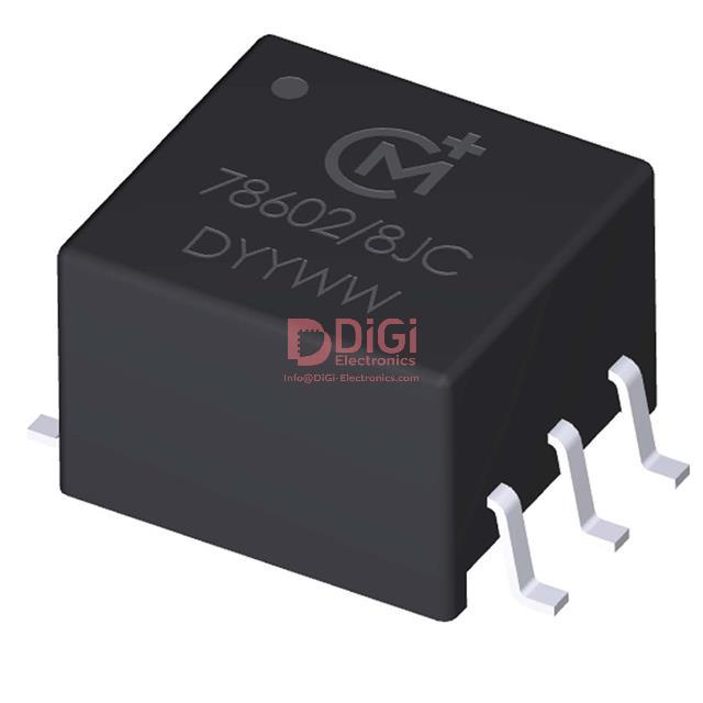76253/55ENC The Murata 76253/55ENC is an isolation and data interface pulse transformer. It features 250µH inductance and a 1:1.33 turns ratio.