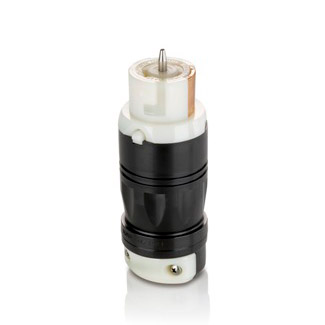 CS6360C The Leviton CS6360C is a 50 Amp, 600V AC non-NEMA locking connector designed for industrial applications. It is available in 2-pole/3-wire and 3-pole/4-wire configurations.