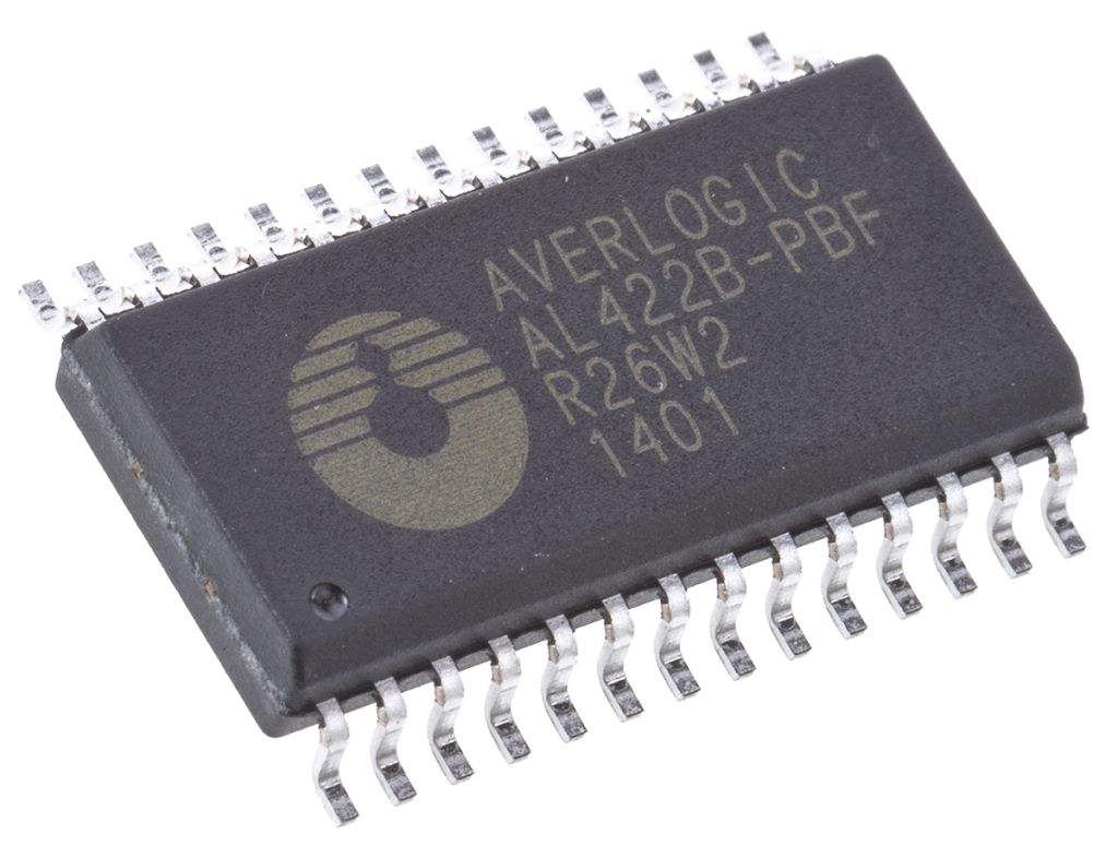 AL422B-PBF The Averlogic Technologies AL422B-PBF is a 3Mbit FIFO memory integrated circuit. It operates at a frequency of 40MHz and comes in a 28-pin SOP package.