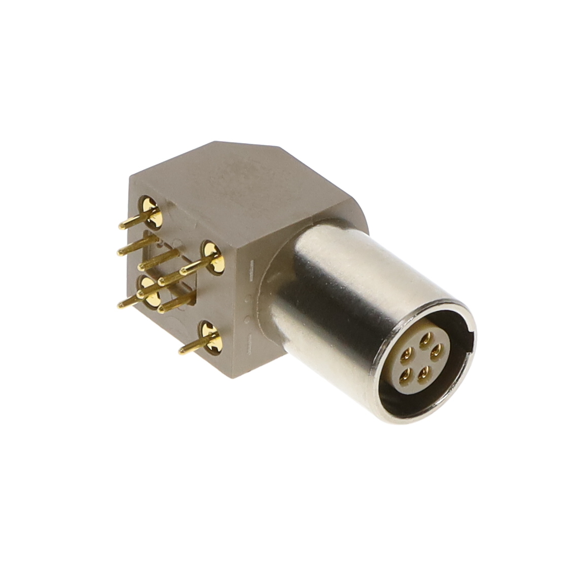 EPG.1B.305.HLN The EPG.1B.305.HLN is a 5 position circular connector receptacle from LEMO. It features female sockets, gold contact finish, through hole right angle mounting, and push-pull fastening.