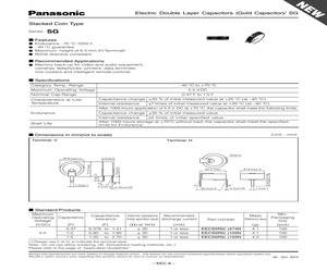 EEC-S5R5H105 The Panasonic EEC-S5R5H105 is a supercapacitor with a capacitance of 1 Farad and a rated voltage of 5.5V. It offers a load life of 1000 hours at 70°C.