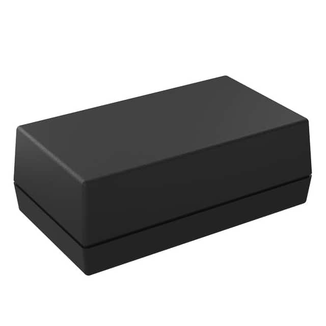 1524AA,BK BOX ABS BLACK 5.620"L X 3.250"W