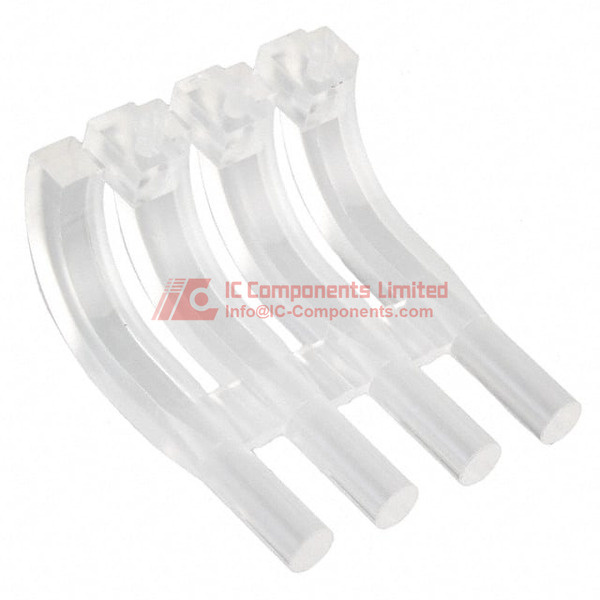 515-1052F The Dialight 515-1052F is a rigid light pipe with an RJ45 jack. It features a clear, round lens with a flat top and a board mount snap-in design.