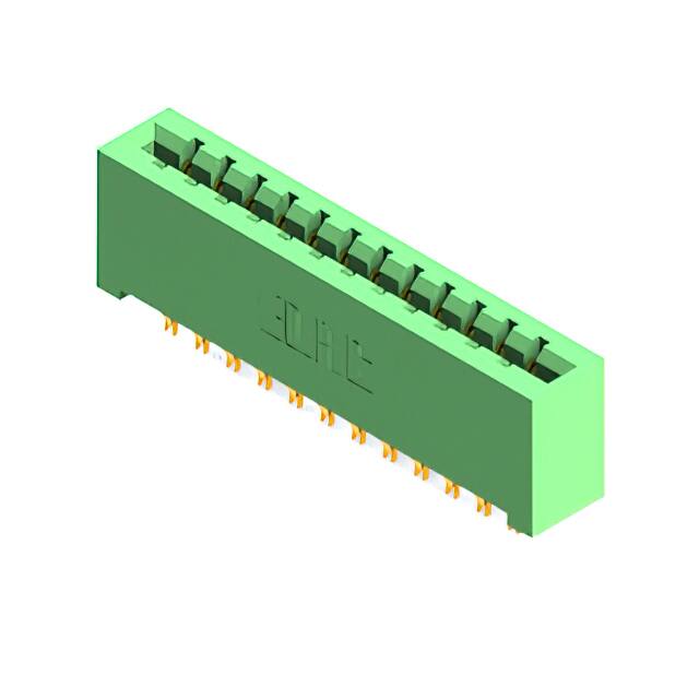 337-024-555-201 CONN EDGE DUAL FMALE 24POS 0.156