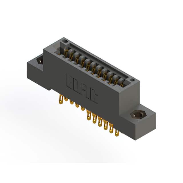 395-022-555-207 CONN EDGE DUAL FMALE 22POS 0.100