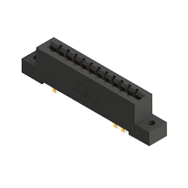 387-022-555-202 CONN EDGE DUAL FMALE 22POS 0.156
