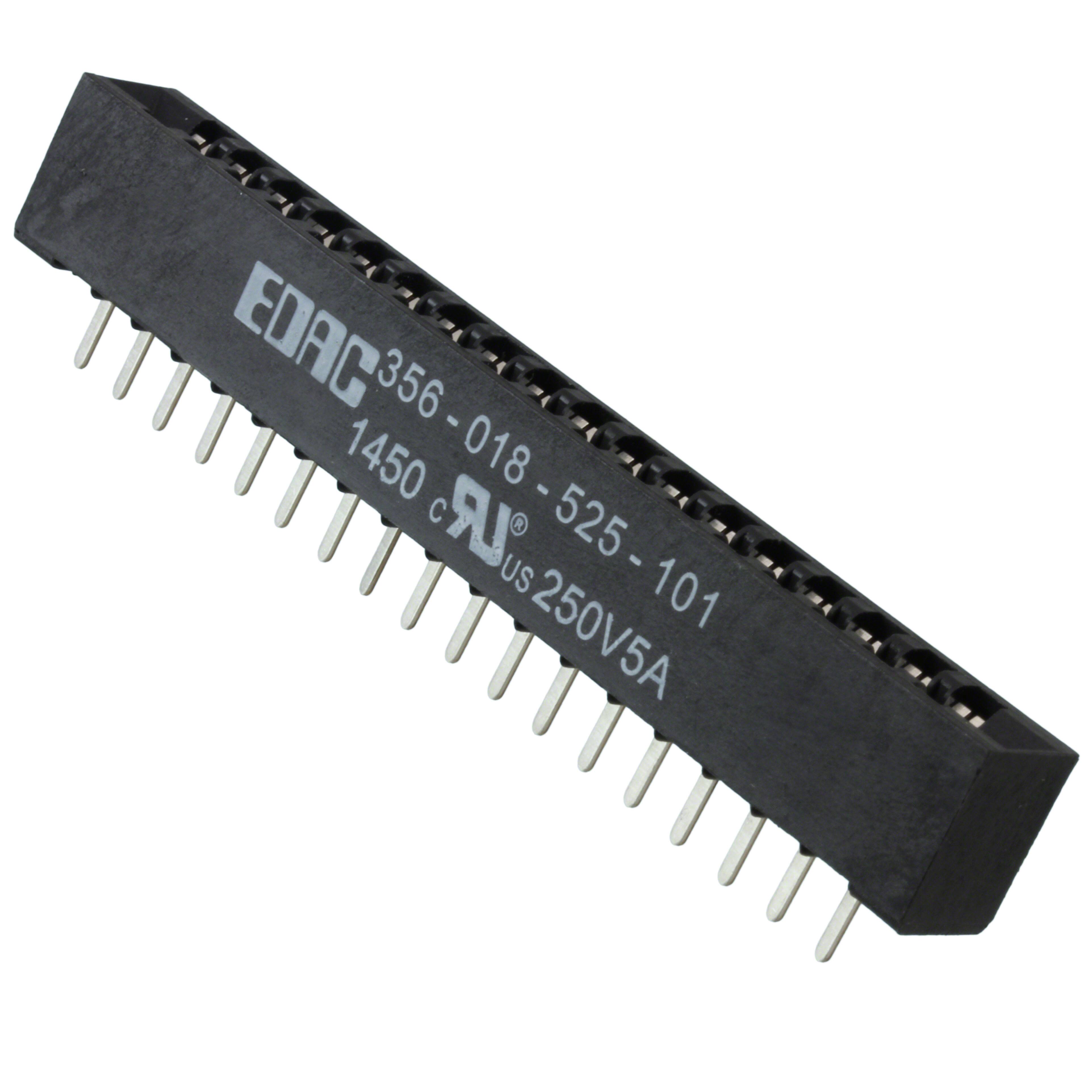356-018-525-101 CONN EDGE DUAL FMALE 36POS 0.156