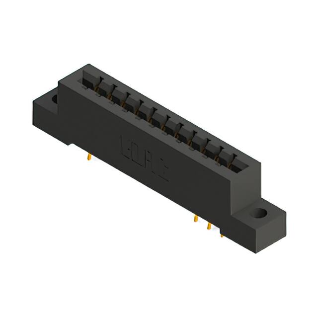 387-022-556-204 CONN EDGE DUAL FMALE 22POS 0.156