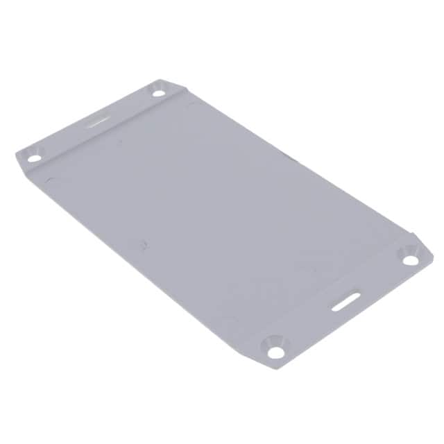 1591FTGY FLANGE ABS 5.8X3.0X0.1 GRAY