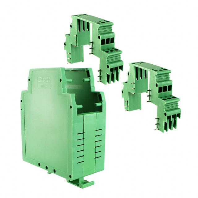 2757131 HOUSING PLSTC GRN 3.11"LX1.58"W