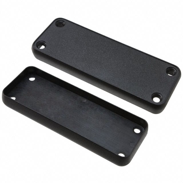 1455JPLBK BEZEL SOLID PLASTIC BLACK 2/PACK