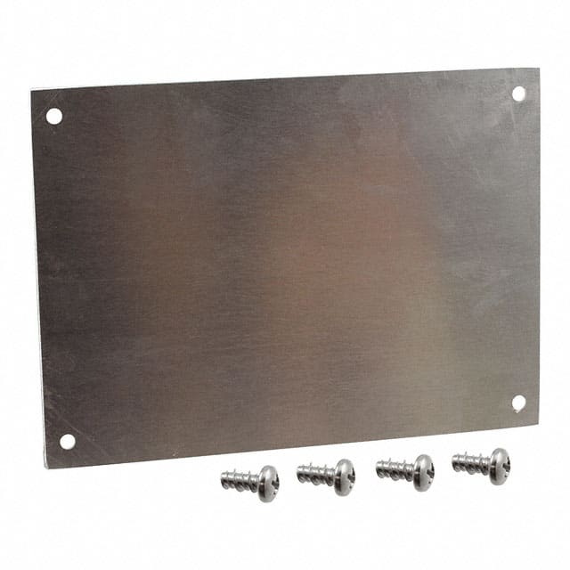 7100B ALUMINUM BOTTOM PANEL, 8.1 X 6.2
