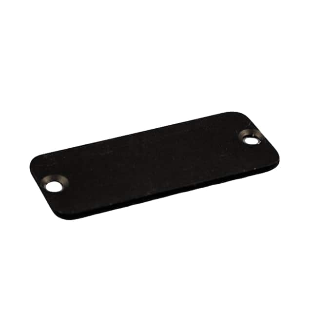 1455QALBK-10 END PANEL ALUMINUM BLACK 10/PACK