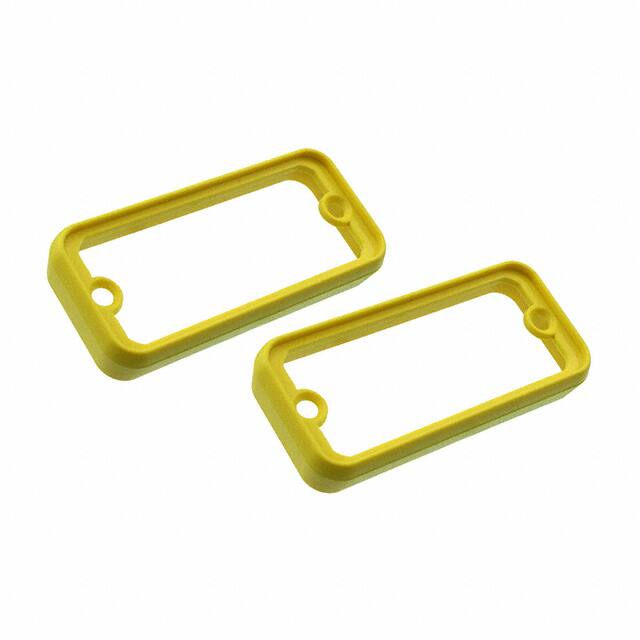 1455CBY BEZEL OPEN PLAS YELLOW 2/PACK
