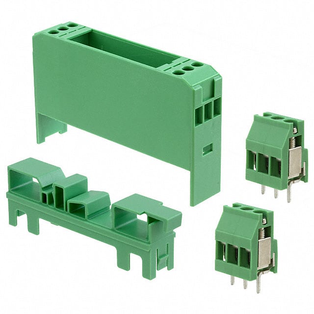 2942975 HOUSING PLSTC GRN 2.95"LX0.59"W