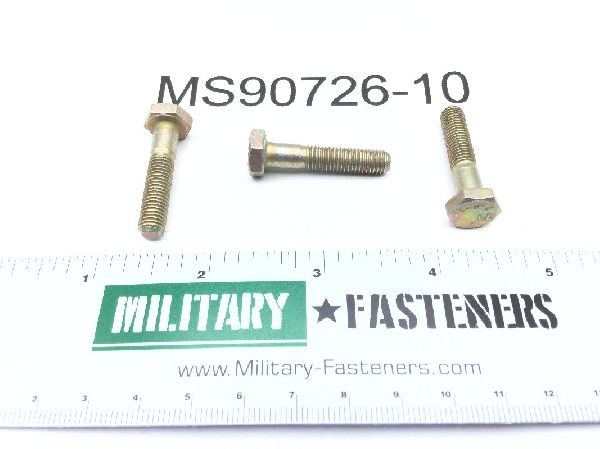 MS90726-10 The MS90726-10 is a machine bolt manufactured by QPL. It features a 1.25" length and a 1/4-28 UNF thread.