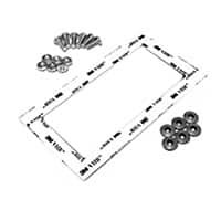 1481WFL96 WINDOW FRAMELESS 9.62X7.19"