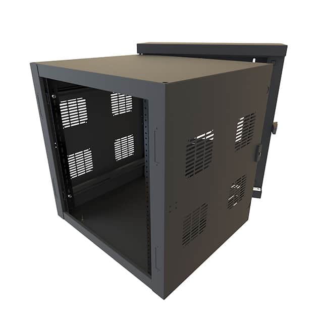 HWCVD2412UBK 12U 24W VENTED DOOR
