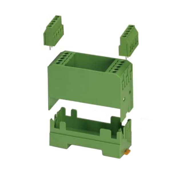 2940016 HOUSING PLSTC GRN 2.95"LX1.18"W