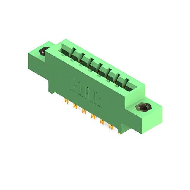 337-014-555-808 CONN EDGE DUAL FMALE 14POS 0.156