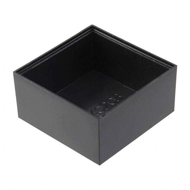 PB-1563 BOX ABS BLACK 1.546"L X 1.546"W
