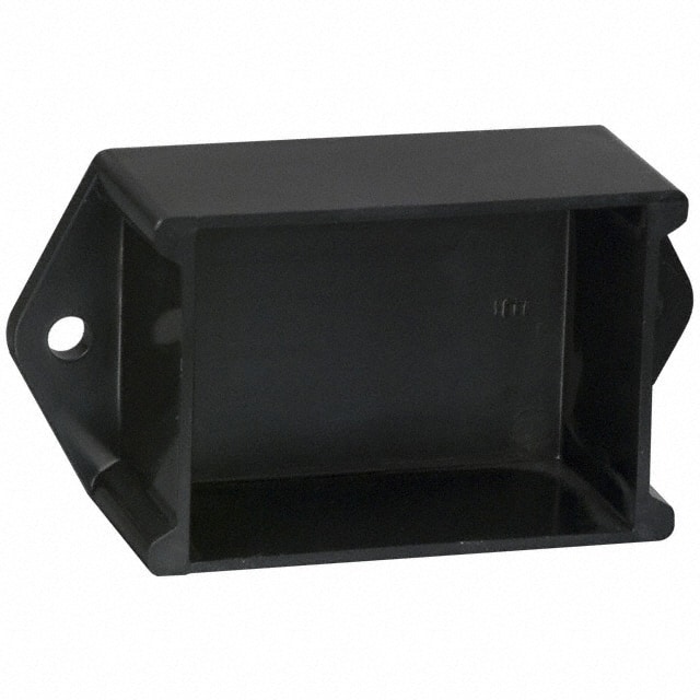 PB-1558-BF BOX ABS BLACK 2"L X 1.500"W