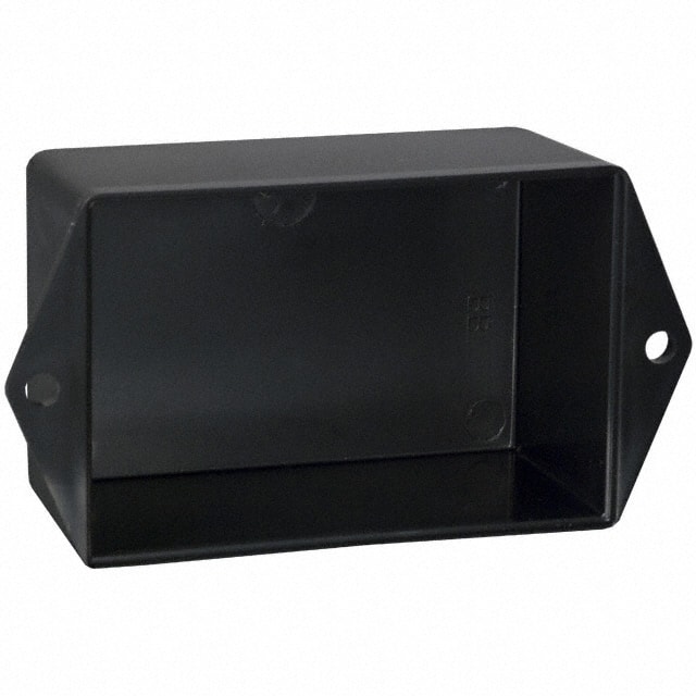 PB-1559-TF BOX ABS BLACK 3"L X 2"W