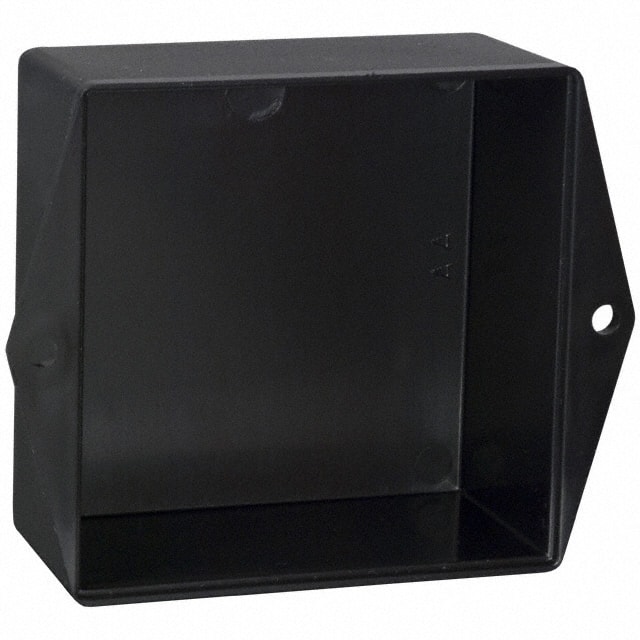 PB-1576-TF BOX ABS BLACK 3"L X 3"W