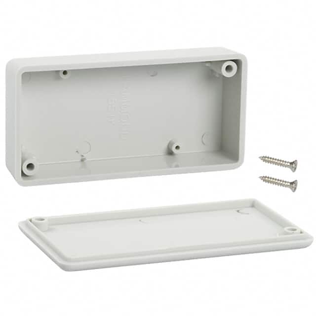 1551KGY BOX ABS GRAY 3.150"L X 1.575"W