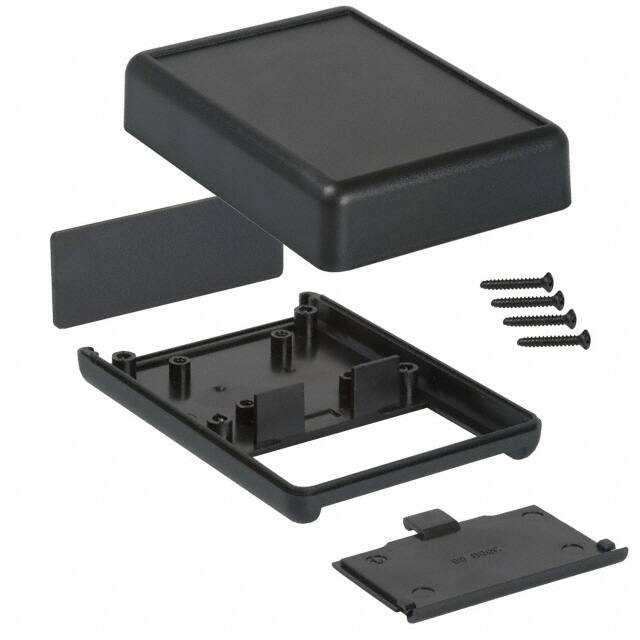 1593PBK BOX ABS BLACK 3.622"L X 2.618"W