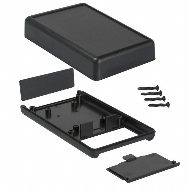 1593QBK BOX ABS BLACK 4.409"L X 2.618"W