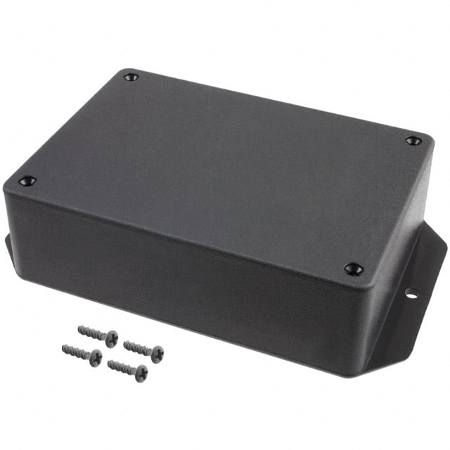 CU-389-MB BOX ABS BLACK 5.072"L X 3.572"W