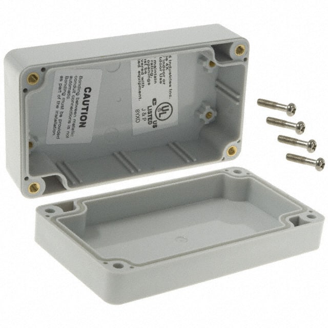PN-1321 BOX PLAS GRAY 4.528"L X 2.559"W